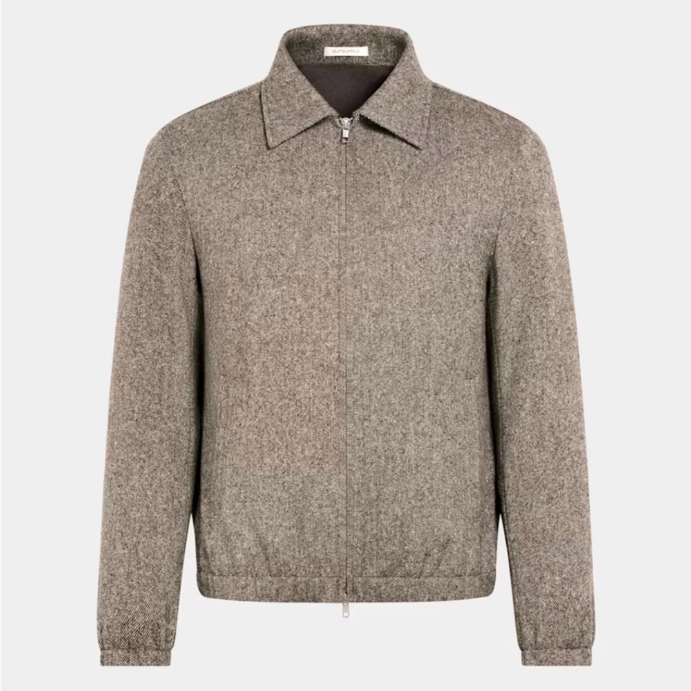 SuitSupply Brown Bomber Jacket